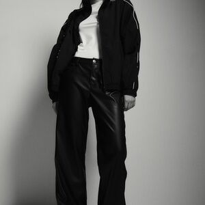Faux leather, vegan pants from H&M